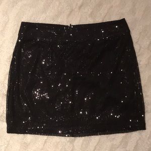 Forever 21 Black sequin short skirt.
